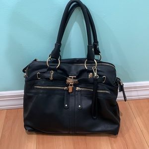 Mildly used black purse